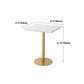 Glam Gold Metal Bar Table 21.6"W Top Marble Bistro Table for Breakroom Clearhalo 'Bar Furniture' 'Bar Tables' 'bar_tables' 'furn' 'furn_bar_tables' 'Furniture' 'furniture_bar_tables' 'Kitchen & Dining Furniture' 'kitchen&dining_furn' 'kitchen' 1200x1200_f6df3017-7380-4651-93b0-52f67dd00a00