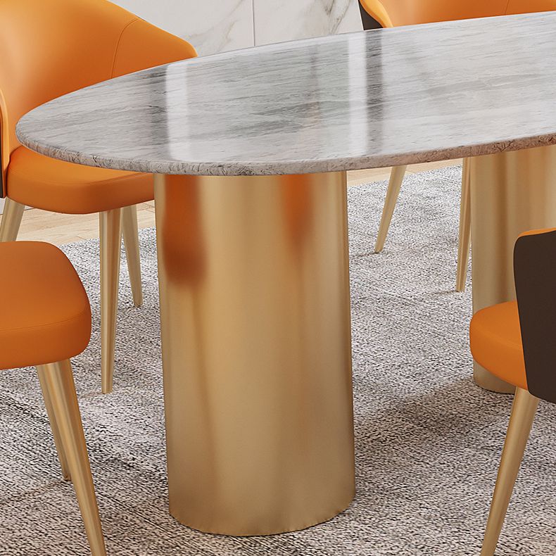 Sintered Stone Dining Table Traditional Luxury Table with Gold Frame Clearhalo 'Dining Tables & Seating' 'Dining Tables' 'dining_table' 'furn' 'furn_dining_table' 'Furniture' 'furniture_dining_table' 'Kitchen & Dining Furniture' 'kitchen' 'kitchen_dining_table' 1200x1200_f6e23010-ee7a-48a5-b795-46ff96530948