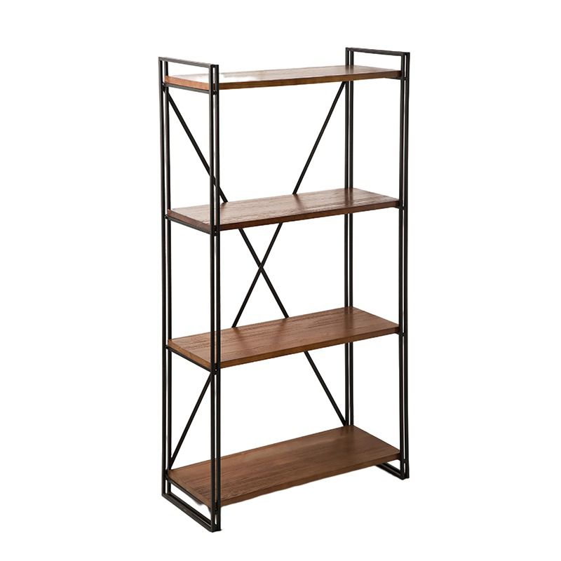 Wooden Open Back Bookshelf Etagere Industrial Bookcase with Shelves Clearhalo 'Bookcases' 'furn' 'furn_bookcases' 'Furniture' 'Office Furniture' 1200x1200_f6e4b47c-3743-43de-b451-62e4e558a623