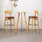Contemporary Round Bar Dining Table Wood Bar Height Table with Shelves Clearhalo 'Bar Furniture' 'Bar Tables' 'bar_tables' 'furn' 'furn_bar_tables' 'Furniture' 'furniture_bar_tables' 'Kitchen & Dining Furniture' 1200x1200_f6e4e7b8-bc8a-415f-8a38-7c18fe4b7be5