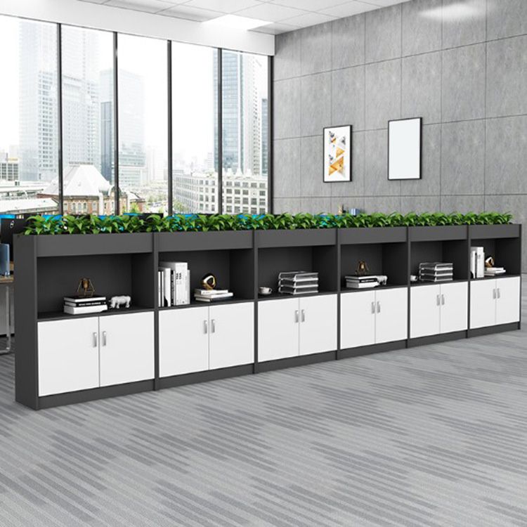 Archivo de madera de estantes de almacenamiento de estilo nórdico bloqueo de archivos verticales