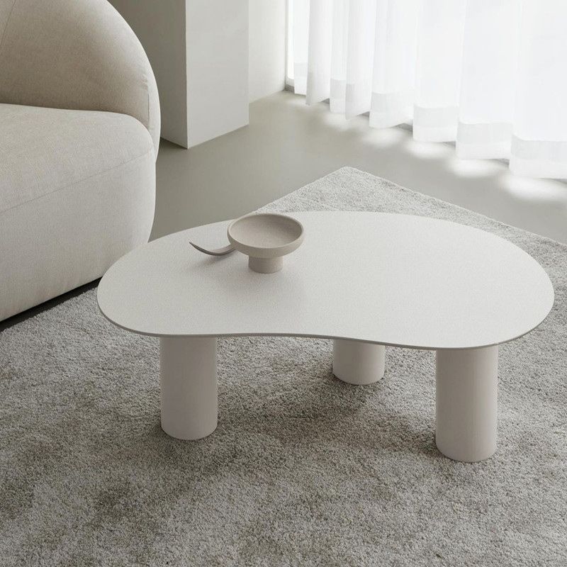 Scandinavian 3 Legs Coffee Table Free form Wooden Coffee Cocktail Table for Living Room Clearhalo 'Coffee & Accent Tables' 'Coffee Tables' 'coffee_tables' 'furn' 'furn_coffee_tables' 'Furniture' 'Living Room Furniture' 1200x1200_f6e7218b-78c4-451e-babf-a933d1111ff4
