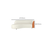 Cushion Back gebogen sectionele sofa krasbestendige sectionals