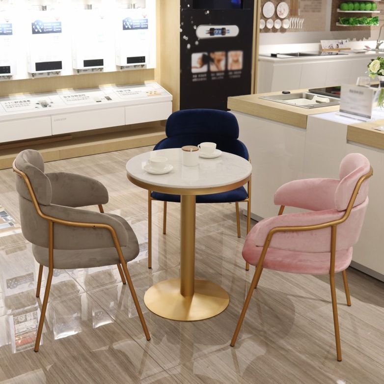 Metal Glam Style Dining Side Chair Open Back Dining Side Chair of 23'' Wide Clearhalo ' kitchen&dining_furn' 'Dining Chairs' 'Dining Tables & Seating' 'dining_chair' 'furn' 'furn_dining_chair' 'Furniture' 'furniture_dining_chair' 'Kitchen & Dining Furniture' 'kitchen' 1200x1200_f6eb1070-bf1f-4362-ba2a-60f5f74d6937