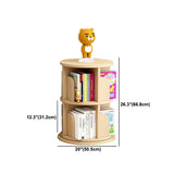 Scandinavian Style Bookshelf Closed Back Solid Wood Bookcase for Home Office Clearhalo 'Bookcases' 'furn' 'furn_bookcases' 'Furniture' 'furniture_bookcases' 'Office Furniture' 1200x1200_f6eb90a4-4357-4c1d-b8a8-312b81a90b7b