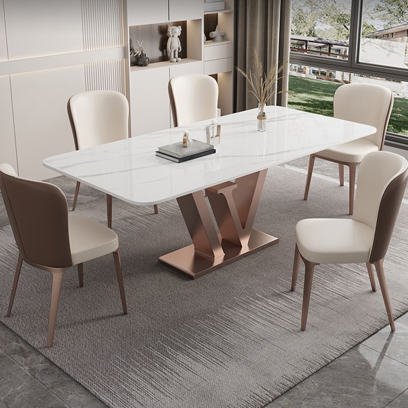 1/4/5/6 Pieces Luxury Dining Set with Stone Table and Leather Chairs Dinette Set Clearhalo 'Dining Room Sets' 'Dining Tables & Seating' 'dining_room_set' 'furn' 'furn_dining_room_set' 'Furniture' 'furniture_dining_room_set' 'Kitchen & Dining Furniture' 'kitchen&dining_furn' 'kitchen' 1200x1200_f6ecd2b1-33c9-432e-ade5-4e92c6fcc0c4