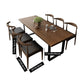Industrial Style Solid Wood Top Dining Room Set with Rectangle Shape Dining Set for Kitchen Clearhalo 'Dining Room Sets' 'Dining Tables & Seating' 'dining_room_set' 'furn' 'furn_dining_room_set' 'Furniture' 'furniture_dining_room_set' 'Kitchen & Dining Furniture' 'kitchen&dining_furn' 'kitchen' 1200x1200_f6ed821c-b969-4e86-b78b-0793224ba0b0