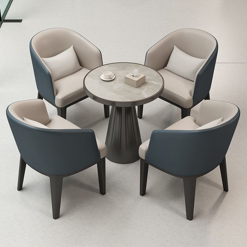 Sedia da pranzo a casa imbottita in stile moderno per sala da pranzo