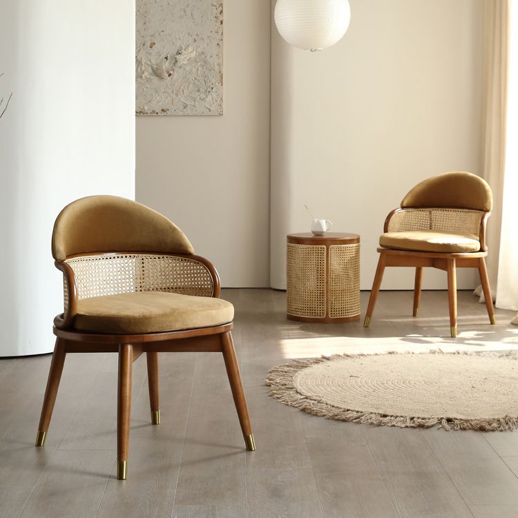 Table à manger piédestal en bois massif contemporain ensemble pour la maison