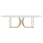Traditional Luxury Dining Table Oval White Table with Gold Frame Clearhalo ' dining_table' 'Dining Tables & Seating' 'Dining Tables' 'furn' 'furn_dining_table' 'Furniture' 'furniture_dining_table' 'Kitchen & Dining Furniture' 'kitchen&dining_furn' 'kitchen' 'kitchen_dining_table' 1200x1200_f6f20271-8e29-4c88-893d-537f7678ee98