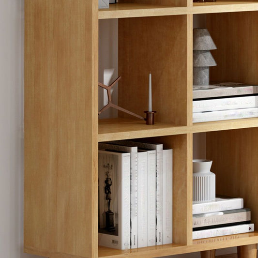 Moderne stijl Open Back Bookshelf Solide houten boekenkast met planken