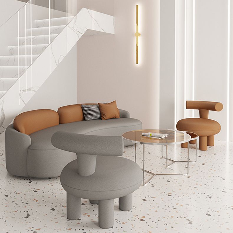 Faux Leather Cushions Back Sofa with Armless for Living Room Clearhalo 'furn' 'furn_sofas' 'Furniture' 'Living Room Furniture' 'Sofa' 'sofas' 1200x1200_f6f2a94e-516a-4f19-a3ee-33017c8ef17c