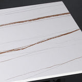 Industrial Rectangle Top Counter Table Stone Top 42-inch Height Table for Coffee Shop Clearhalo 'Bar Furniture' 'Bar Tables' 'bar_tables' 'furn' 'furn_bar_tables' 'Furniture' 'furniture_bar_tables' 'Kitchen & Dining Furniture' 1200x1200_f6f35290-d3f6-4d80-a2d0-74c402afbba2