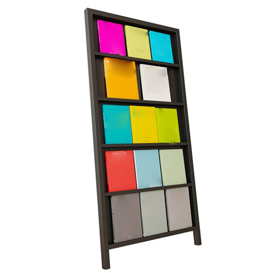 Metal Closed Back Bookshelf Standard Industrial Bookcase with Shelves