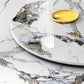 Round Sintered Stone Dining Table Convertible Dining Table for Kitchen Clearhalo 'Dining Tables & Seating' 'Dining Tables' 'dining_table' 'furn' 'furn_dining_table' 'Furniture' 'Kitchen & Dining Furniture' 1200x1200_f6f4553d-acf0-4b96-993f-949ba622101e