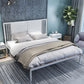 Metallbett-Rahmen-Set moderne 79-Zoll-Drahtnetz-Open-Frame-Bett mit Kopfteil