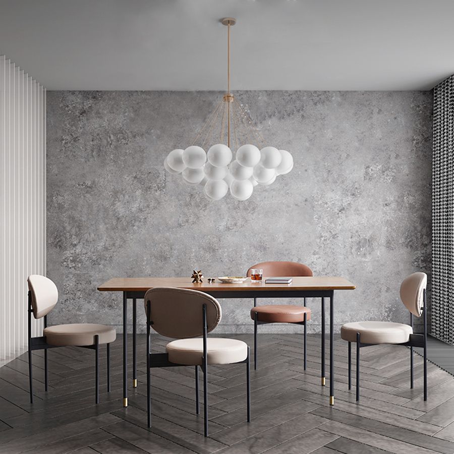 Industriële armloze eetkamerstoelen Open achterstoel