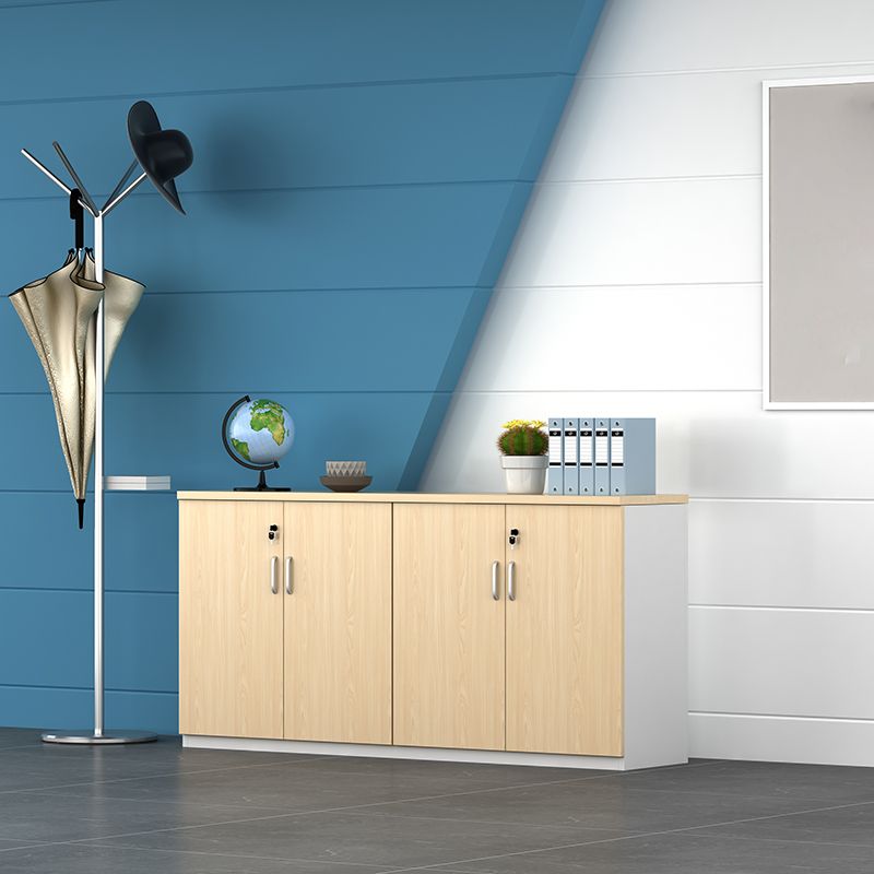 Archivo de archivos laterales de madera Archivo contemporáneo con almacenamiento