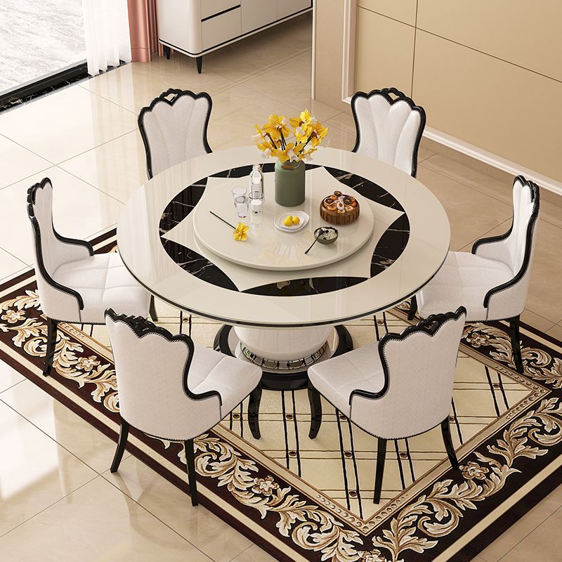 Pedestal Casual Comedor Cocina Muebles para el hogar Mesa de cena redonda