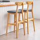 Nordic Style Wood Barstool 30-inch Legs Bar Stool with Velvet Upholstered Clearhalo 'Bar Furniture' 'Bar Stools' 'bar_stools' 'furn' 'furn_bar_stools' 'furniture_bar_stools' 'Kitchen & Dining Furniture' 'kitchen&dining_furn' 'kitchen' 'kitchen_furn' Furniture' 1200x1200_f6fa9a45-97be-4165-9617-b485c5b68312
