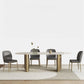 Luxury Oval Dining Table Stainless Steel Double Pedestal Dining Table