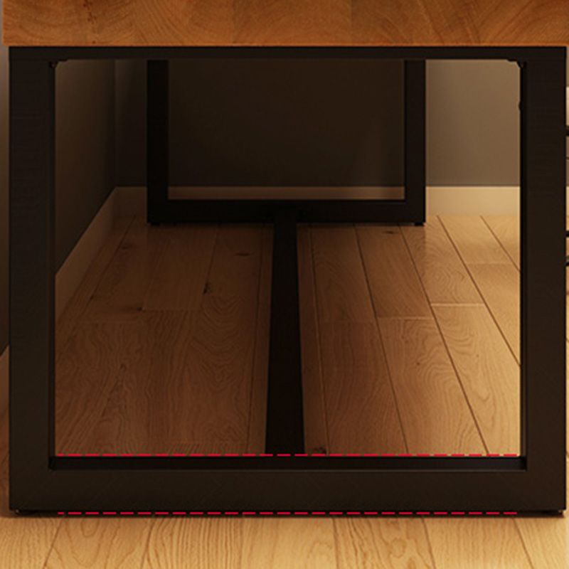 Bureau de jeu en bois contemporain pour la maison 30 "H bureau avec les jambes en fer