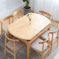 Modern Round Dining Table Brown Solid Wood Drop-Leaf Dining Table with 4 legs Clearhalo ' dining_table' 'Dining Tables & Seating' 'Dining Tables' 'furn' 'furn_dining_table' 'Furniture' 'furniture_dining_table' 'Kitchen & Dining Furniture' 'kitchen&dining_furn' 'kitchen' 'kitchen_dining_table' 1200x1200_f6fc4bea-c692-4fb8-b915-cd429726ae19