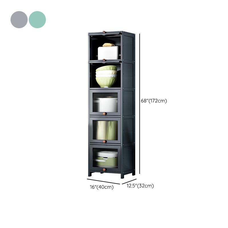 現代のサイドボードキャビネットダイニングルーム用のドア付き竹サイドボードテーブル