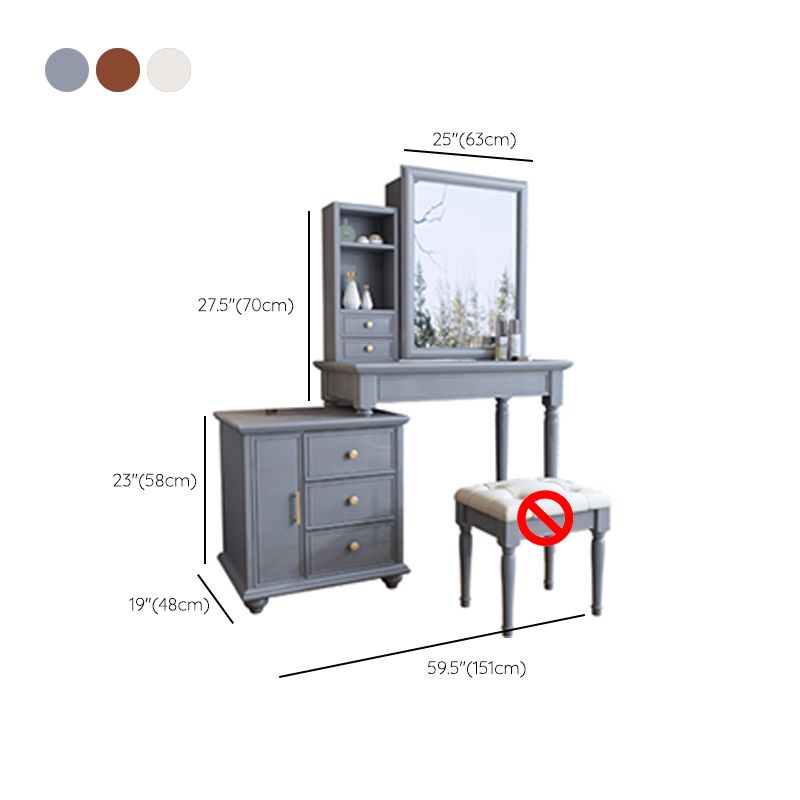 CAMPIONE CAMERA DA CAMERA VANITÀ SETTO CON SPEGNO PIEDI DRIME TAVOLO DELLA VANITÀ