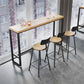 Industrial Style Bar Stools Backrest Barstool with Black Metal Legs Clearhalo 'Bar Furniture' 'Bar Stools' 'bar_stools' 'furn' 'furn_bar_stools' 'Furniture' 'Kitchen & Dining Furniture' 1200x1200_f6ff7054-b3de-41c7-900d-6be0e5f13648