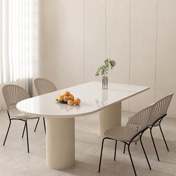 Metal and Slate Table Modern Minimalist Home Wood Base Dining Table Clearhalo 'Dining Tables & Seating' 'Dining Tables' 'dining_table' 'furn' 'furn_dining_table' 'Furniture' 'Kitchen & Dining Furniture' 1200x1200_f700ff6f-9f4b-4f71-bfe2-4e4fe0f18ed7