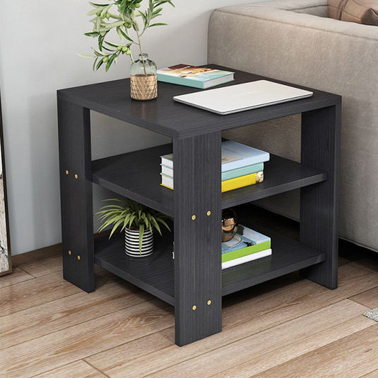 Square Wood 4 Legs End Table Shelf Included Sofa Accent Side Table Clearhalo 'Coffee & Accent Tables' 'End & Side Tables' 'end_side_tables' 'furn' 'furn_end_side_tables' 'Furniture' 'Living Room Furniture' 1200x1200_f7012d0a-3616-4aef-81c5-4fa640c3532a