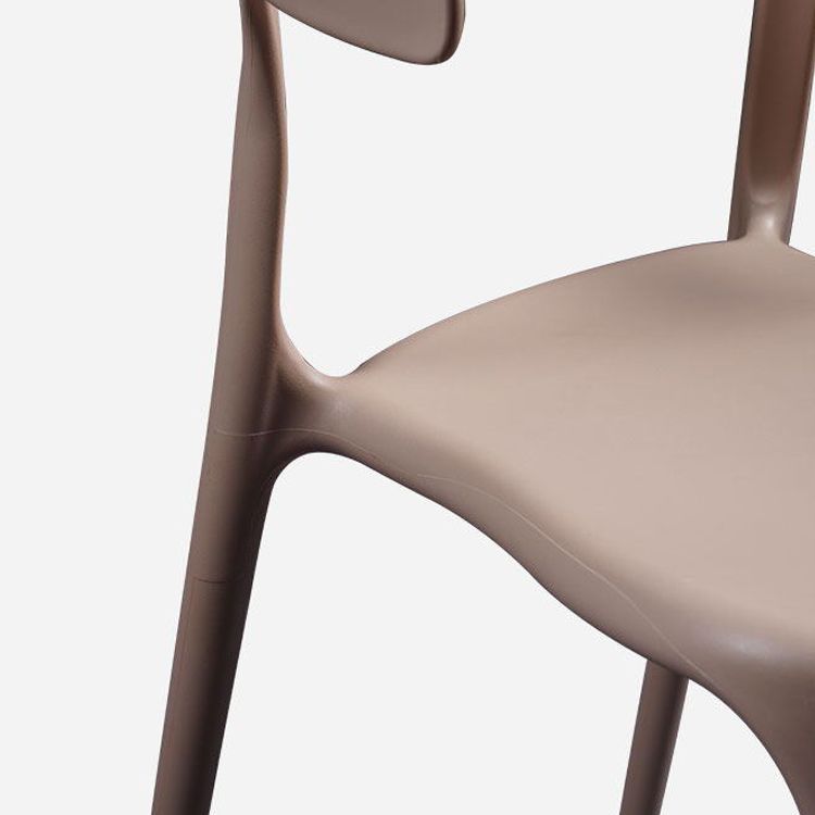 Scandinavian Plastic Indoor-Outdoor Armchair Open Back Dining Chair Clearhalo ' kitchen&dining_furn' 'Dining Chairs' 'Dining Tables & Seating' 'dining_chair' 'furn' 'furn_dining_chair' 'Furniture' 'furniture_dining_chair' 'Kitchen & Dining Furniture' 'kitchen' 1200x1200_f704923b-7508-4efb-a557-aaa6c59d2166