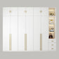 Modern Wooden Wardrobe White Colour Soft Close Drawer Wardrobe Closet for Home