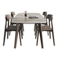 Contemporary Solid Wood Dining Table Sintered Stone Dining Table with 4 Legs Clearhalo 'Dining Tables & Seating' 'Dining Tables' 'dining_table' 'furn' 'furn_dining_table' 'Furniture' 'furniture_dining_table' 'Kitchen & Dining Furniture' 'kitchen' 'kitchen_dining_table' 1200x1200_f70645dc-4350-4ede-b04d-d1fed4c8b201