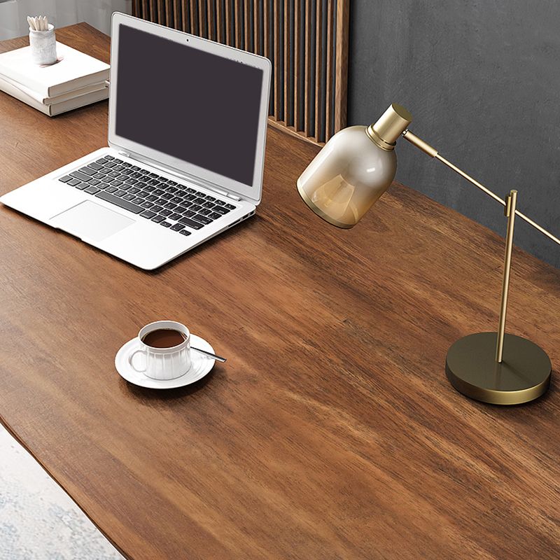 Rechteck -Büroschreibtisch mit industriellem Schreibtisch mit Metallbeinen