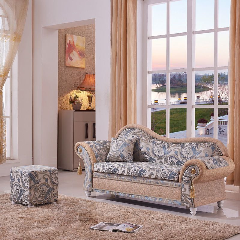 Bohemian Damask Flared Arms Chaise Lounge with Cushioned for Bedroom and Living Room Clearhalo 'Chairs & Seating' 'Chaise Lounge' 'chaise_lounge' 'furn' 'furn_chaise_lounge' 'Furniture' 'Living Room Furniture' 1200x1200_f70a5a1f-6edf-4844-9c87-8725922bb4ad