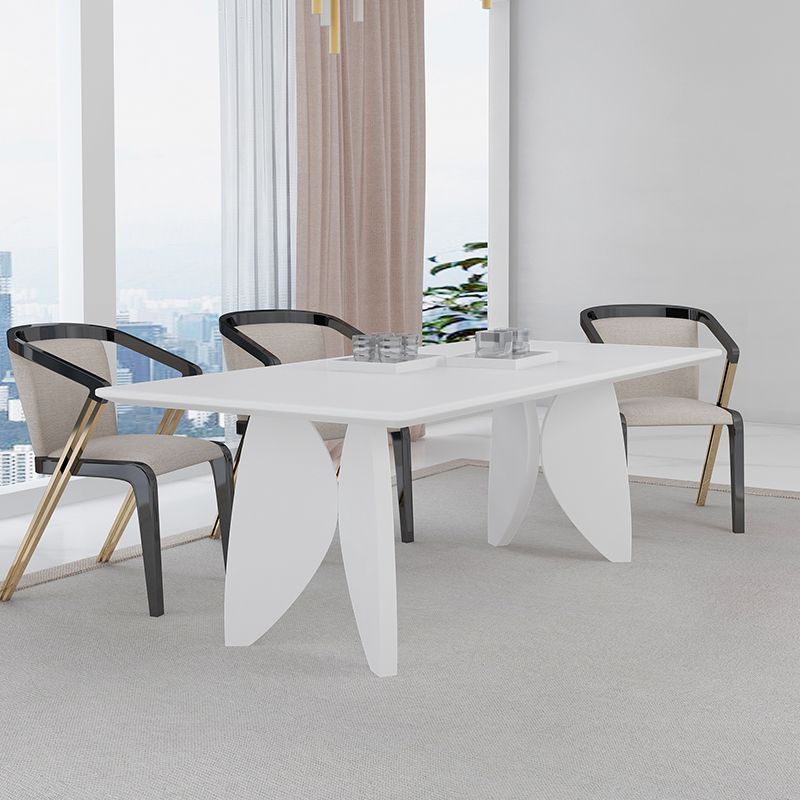 Modern Solid Wood Table for Restaurant Rectangle Dining Table with 4 Legs Clearhalo ' dining_table' 'Dining Tables & Seating' 'Dining Tables' 'furn' 'furn_dining_table' 'Furniture' 'furniture_dining_table' 'Kitchen & Dining Furniture' 'kitchen&dining_furn' 'kitchen' 'kitchen_dining_table' 1200x1200_f70d6b01-e757-4e39-ae84-11070d223d02