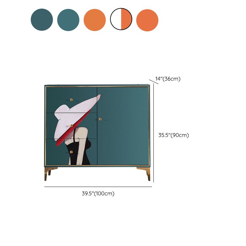 Glam Storage Chest Wooden Horizontal Lingerie Chest with Drawers Clearhalo 'Bedroom Furniture' 'Dressers & Chests' 'dressers_chests' 'furn' 'furn_dressers_chests' 'Furniture' 1200x1200_f70d7be2-9e33-428e-b492-7fe7d92336e4