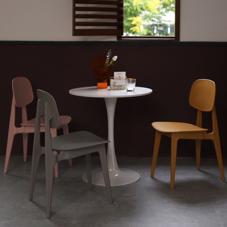 Modern Indoor-Outdoor Dining Chair Open Back Plastic Side Chair Clearhalo ' kitchen&dining_furn' 'Dining Chairs' 'Dining Tables & Seating' 'dining_chair' 'Furniture' 'furniture_dining_chair' 'Kitchen & Dining Furniture' 'kitchen' 1200x1200_f7108eb7-8015-4544-a447-9513db07e2d9
