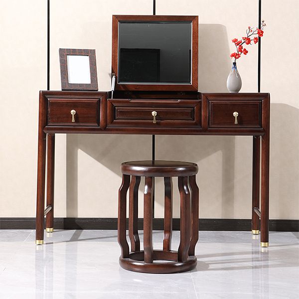 Flip-top 3 lade vaste houten make-up make-upkruidtafel set