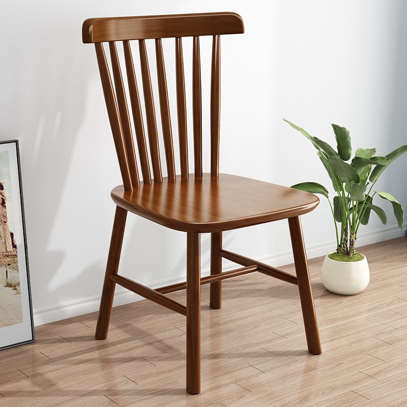 Solid Wood Dining Chair Industrial Style Windsor Back Side Chair Clearhalo 'Dining Chairs' 'Dining Tables & Seating' 'dining_chair' 'furn' 'furn_dining_chair' 'Furniture' 'Kitchen & Dining Furniture' 1200x1200_f713ca96-cac8-4541-bd28-1256d6d5749d