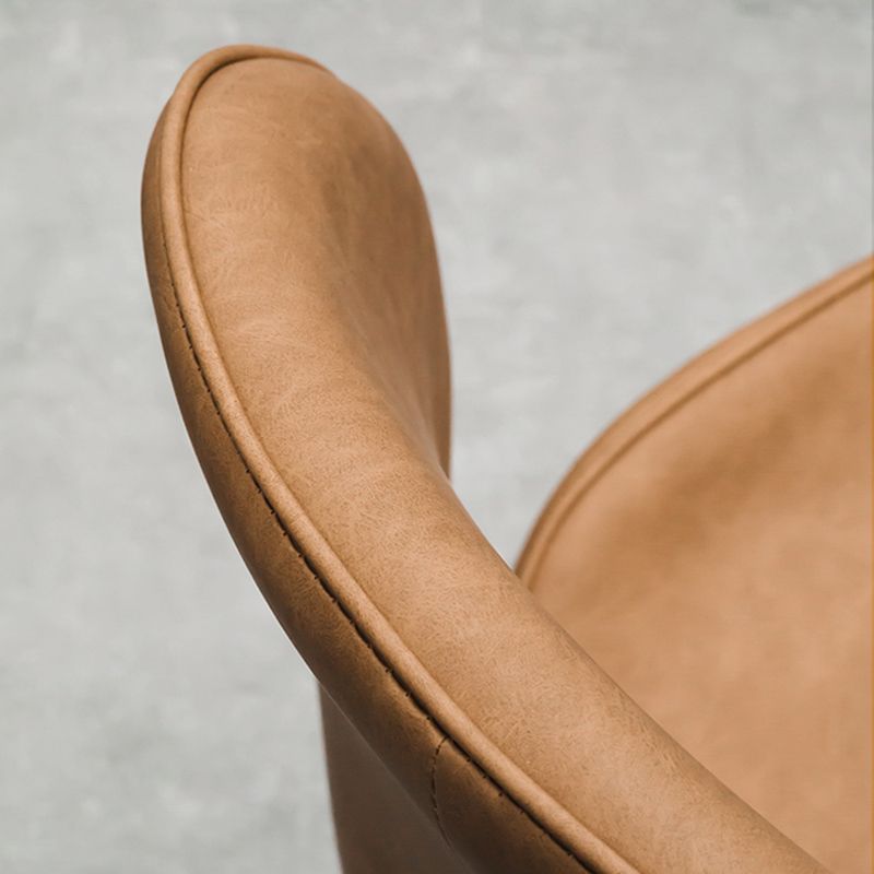 PU Leather Scandinavian Restaurant Side Chair Parsons Matte Finish Dining Chair Clearhalo ' kitchen&dining_furn' 'Dining Chairs' 'Dining Tables & Seating' 'dining_chair' 'furn' 'furn_dining_chair' 'Furniture' 'furniture_dining_chair' 'Kitchen & Dining Furniture' 'kitchen' 1200x1200_f715ce95-f311-4eee-b94e-4891819d6bdd