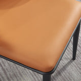 Industrial Metal Dining Room Chairs Arm Leather Dining Chairs (Set of 2) Clearhalo ' kitchen&dining_furn' 'Dining Chairs' 'Dining Tables & Seating' 'dining_chair' 'furn' 'furn_dining_chair' 'Furniture' 'furniture_dining_chair' 'Kitchen & Dining Furniture' 'kitchen' 1200x1200_f715fe04-9f0d-465f-acbf-aea0154d692e