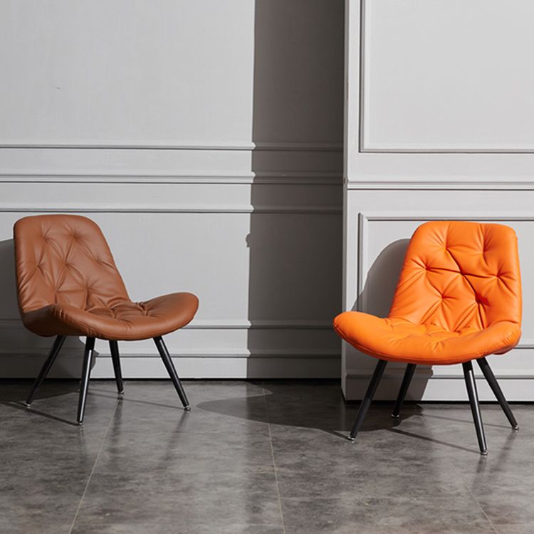 Modern Indoor-Outdoor Chair Metal Home Slipper Upholstered Armless Parsons Chair Clearhalo ' kitchen&dining_furn' 'Dining Chairs' 'Dining Tables & Seating' 'dining_chair' 'furn' 'furn_dining_chair' 'Furniture' 'furniture_dining_chair' 'Kitchen & Dining Furniture' 'kitchen' 1200x1200_f717ab19-fed9-44cd-8979-3811a298f743