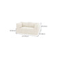 Contemporary White Cushions Flared Arm Fabric Living Room Seating Clearhalo 'furn' 'furn_sofas' 'Furniture' 'Living Room Furniture' 'Sofa' 'sofas' 1200x1200_f71865d0-133b-44ef-b9e2-3733187aec3b