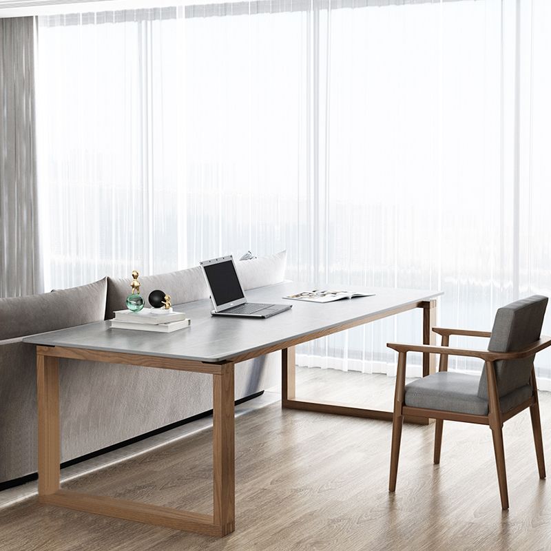 Rectangle Stone Top Office Desk Modern Style Solid Wood Writing Desk for Office Clearhalo 'furn' 'furn_office_desk' 'Furniture' 'Office Desks' 'Office Furniture' 'office_desk' 1200x1200_f7197b2f-b216-4798-acd4-8f80d1af5901