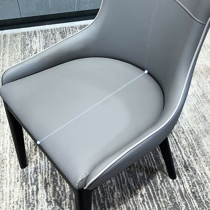 Modern Style Wood Parsons Chair Upholstered Dining Side Chair with Clearhalo 'Dining Chairs' 'Dining Tables & Seating' 'dining_chair' 'furn' 'furn_dining_chair' 'Furniture' 'furniture_dining_chair' 'Kitchen & Dining Furniture' 1200x1200_f719e3d7-2164-41ae-a48d-61b866f390cb