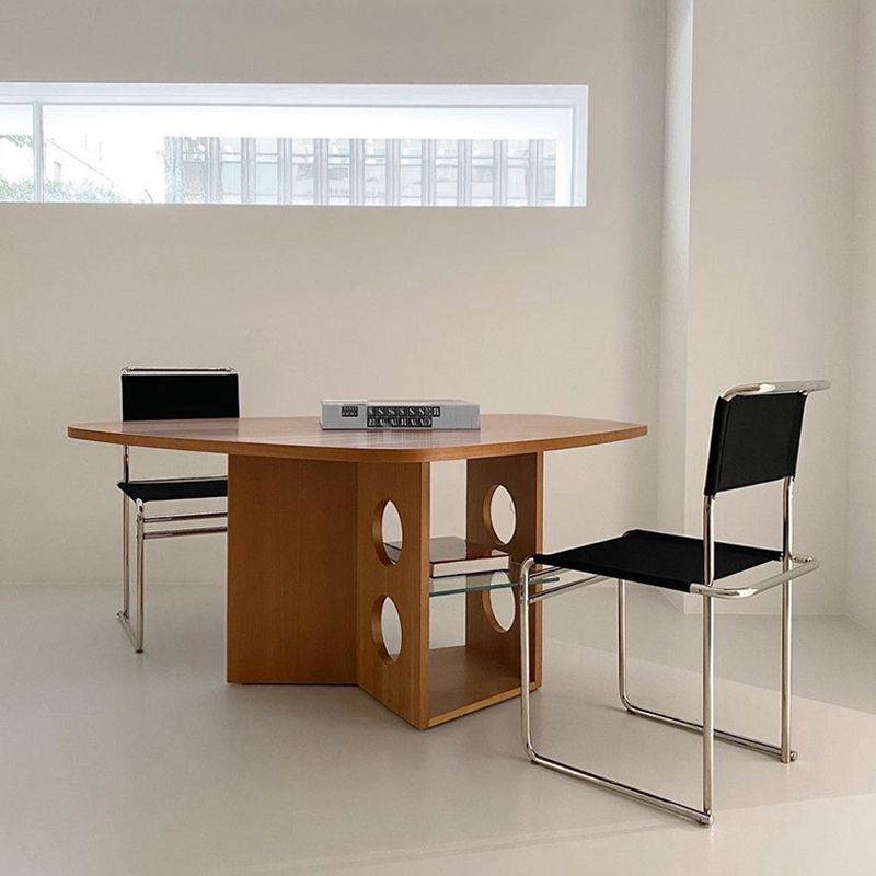 Sedia laterale in stile moderno in vetro sedia da pranzo inoltre a bracciole per cucina