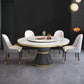Marble Dining Table Luxury Style Single Pedestal Base Round Scratch Resistant Table for Home Clearhalo ' dining_table' 'Dining Tables & Seating' 'Dining Tables' 'furn' 'furn_dining_table' 'Furniture' 'furniture_dining_table' 'Kitchen & Dining Furniture' 'kitchen&dining_furn' 'kitchen' 'kitchen_dining_table' 1200x1200_f71b5923-3f59-463c-8ab3-8313ae15ee14